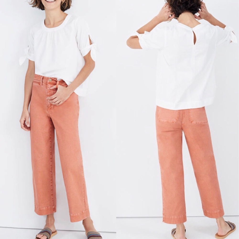 Madewell Emmet Wide Leg Crop Pants 27